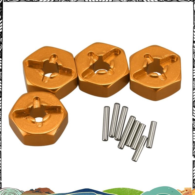 Super Aluminium Alloy 12Mm Combiner Wheel Hub Hex Adapter อัพเกรดสําหรับ  144001 อะไหล่รถ RC 1/14 สี
