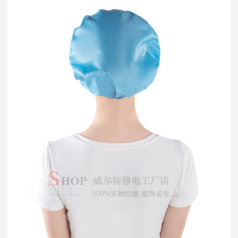 หมวกป้องกันไฟฟ้าสถิต หมวกทํางานเวิร์กช็อปปลอดฝุ่น หมวกป้องกันแรงงาน หมวกกันฝุ่น หมวกทํางานขนาดเล็ก หมวกทํางานขนาดใหญ่ - รูปที่ 3