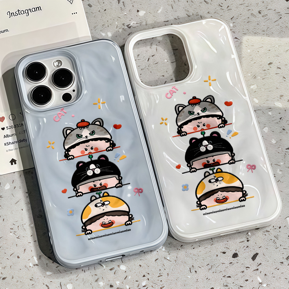 เคสไอโฟน13 เด็กน่ารักที่สร้างสรรค์และทันสมัย For IPhone 15 11 16 13 14 12 Pro Max 15 12 13 Pro 16 7 14 15 Plus XR XS MAX
