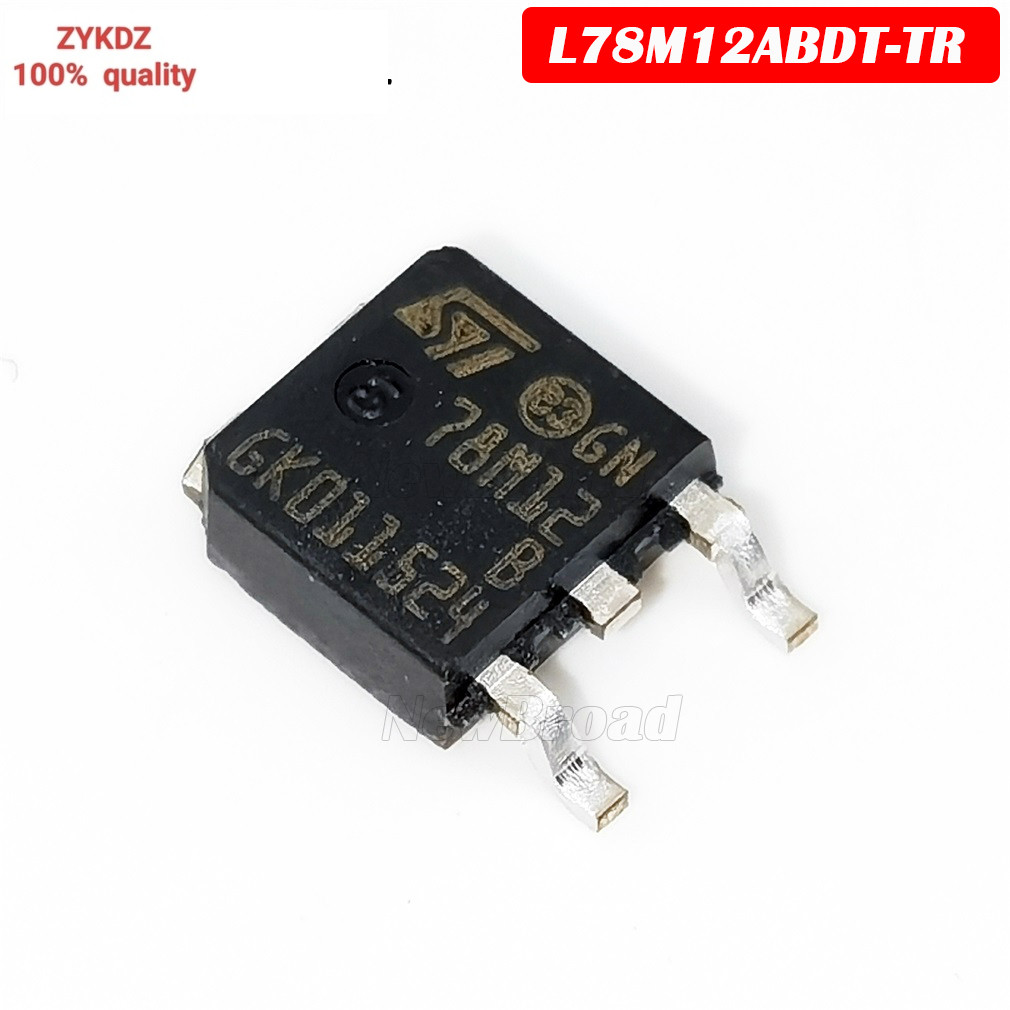 10 ชิ้น/ล็อตใหม่ L78M12ABDT-TR L78M12 78M12B TO-252 Linear Regulator 12V 0.5A ความดัน