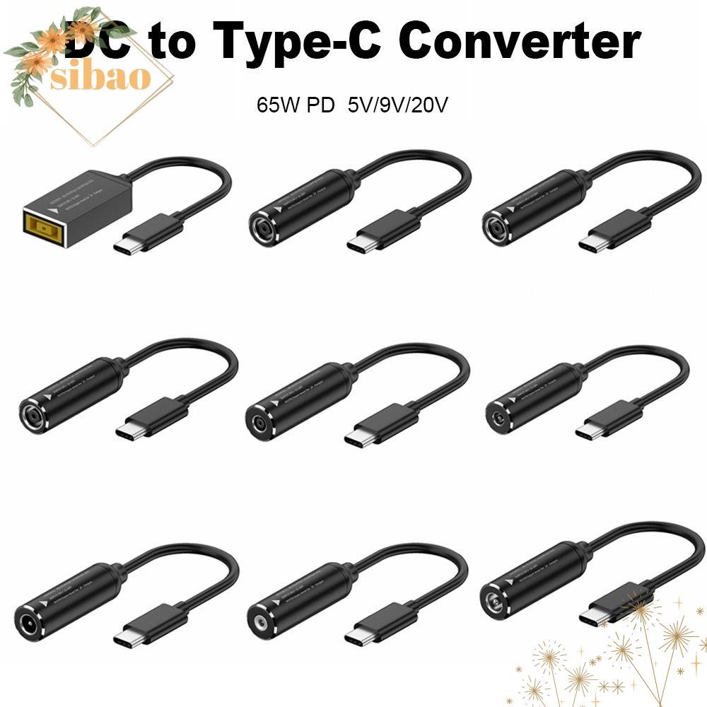 SIBAO Power Adapter 5v 9v 12v แล็ปท็อปชาร์จ USB C DC to Type C สําหรับ //