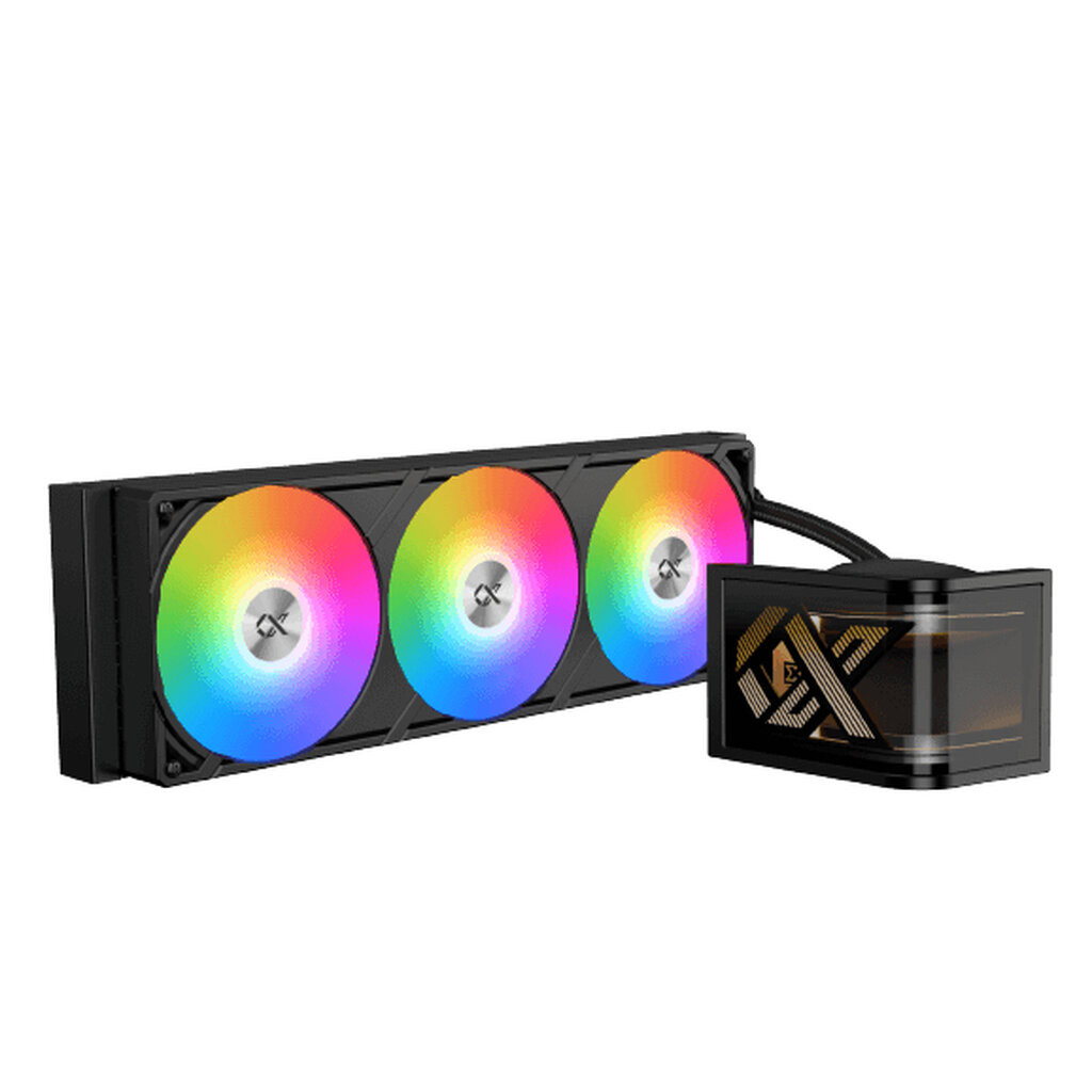 XIGMATEK Connect Ultra 360 Black 360mm With 6.8” Full HD+ AMOLED Flexible Screen CPU Liquid Cooler