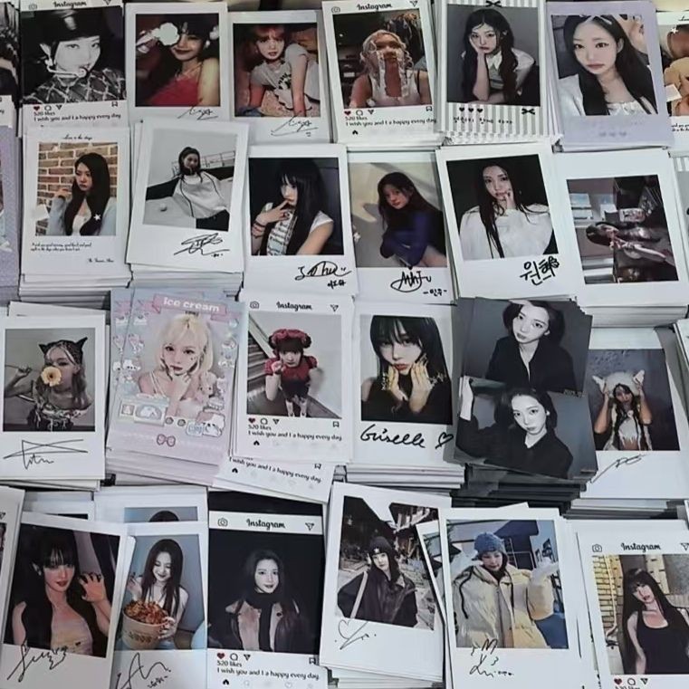 Kpop Girl Group Polaroid Self-Printing ประณีต Photocard ตรงยิงสินค้าพัดลมทํา Mo Zha Libao แปลก Meow 