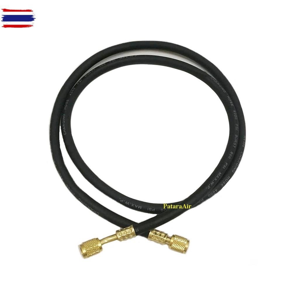 สายชาร์จน้ำยาแอร์ อย่างดี 4000PSI ยาว 60 นิ้ว 1.5 เมตร : AC Charging Hoses Tube Refrigerant R134a,R1