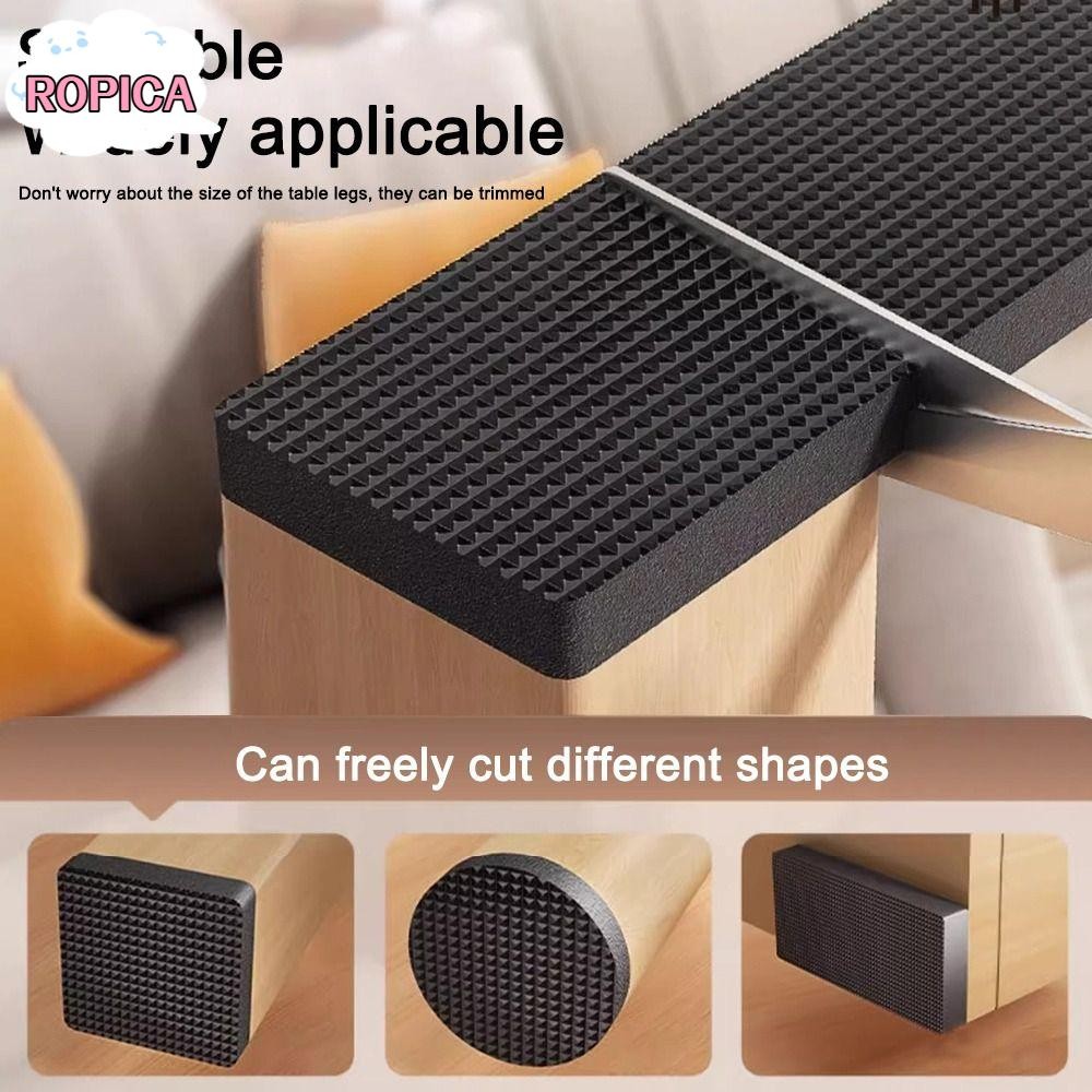 แผ่นยางกันลื่นและป้องกันความเสียหาย พร้อมกาวในตัว สำหรับโต๊ะ เก้าอี้ และเฟอร์นิเจอร์อื่นๆ