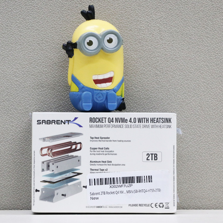 Sabrent 2TB ความจุขนาดใหญ่ Solid State Drive SSD โน้ตบุ๊ค M.2 NVMe คอมพิวเตอร์เดสก์ท็อปเกมกระดาน