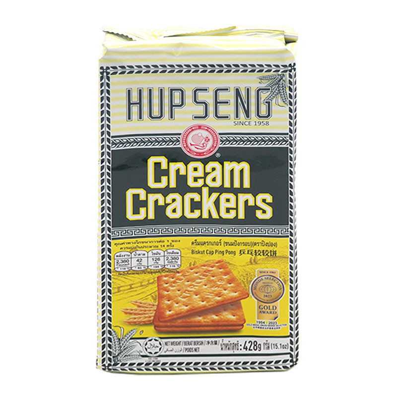 ฮับเส็ง ครีมแครกเกอร์ 428 ก. (HUP SENG Cream Cracker 428 g)
