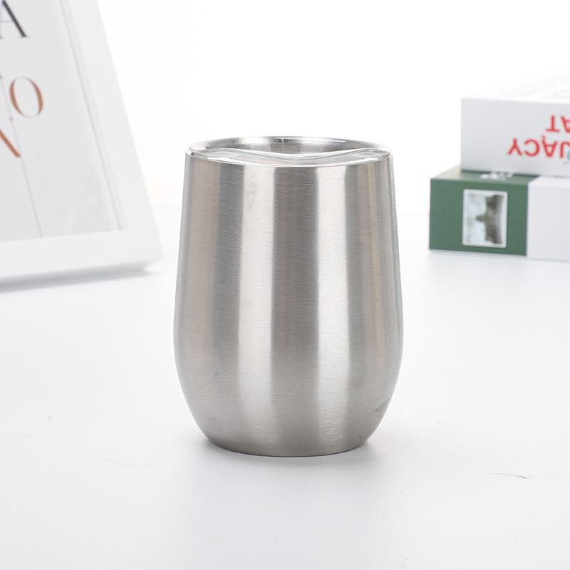 แก้วเก็บความเย็น ฝาสไลด์ ขนาด12oz. เคลือบเงา แก้วเยติทรงไข่ แก้วเยติ - รูปที่ 4