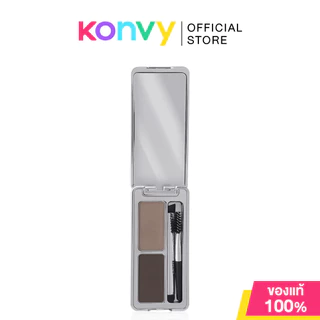 Cathy Doll x Maeng Artist Eyebrow Powder [1.8g + 1.8g] #01 Ashley Gray พาเลทเขียนคิ้วเนื้อฝุ่น 2 เฉดสี เคที่ดอลล์.