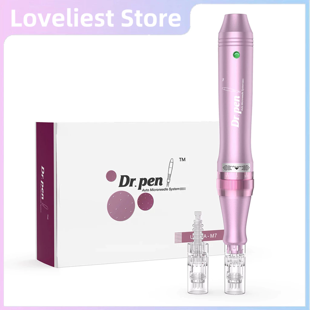 Original Dr Pen M7 ไร้สาย/สายไฟฟ้าปากกา Auto Anti Aging Therapy Skin Care เครื่องมือ