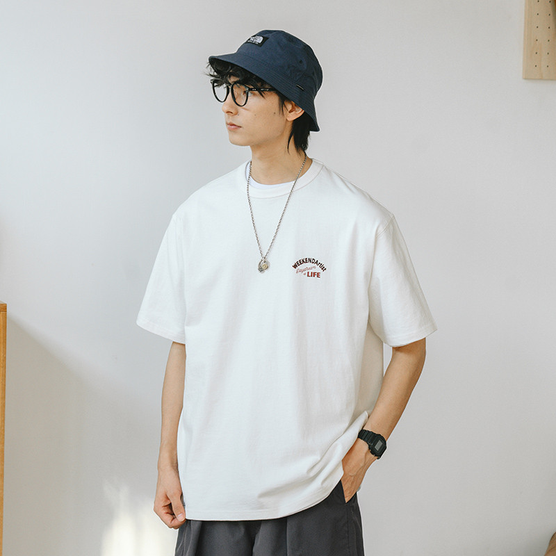 เสื้อยืดแขนสั้นผู้ชาย สไตล์ Street Wear ฤดูร้อน จาก 714street Original