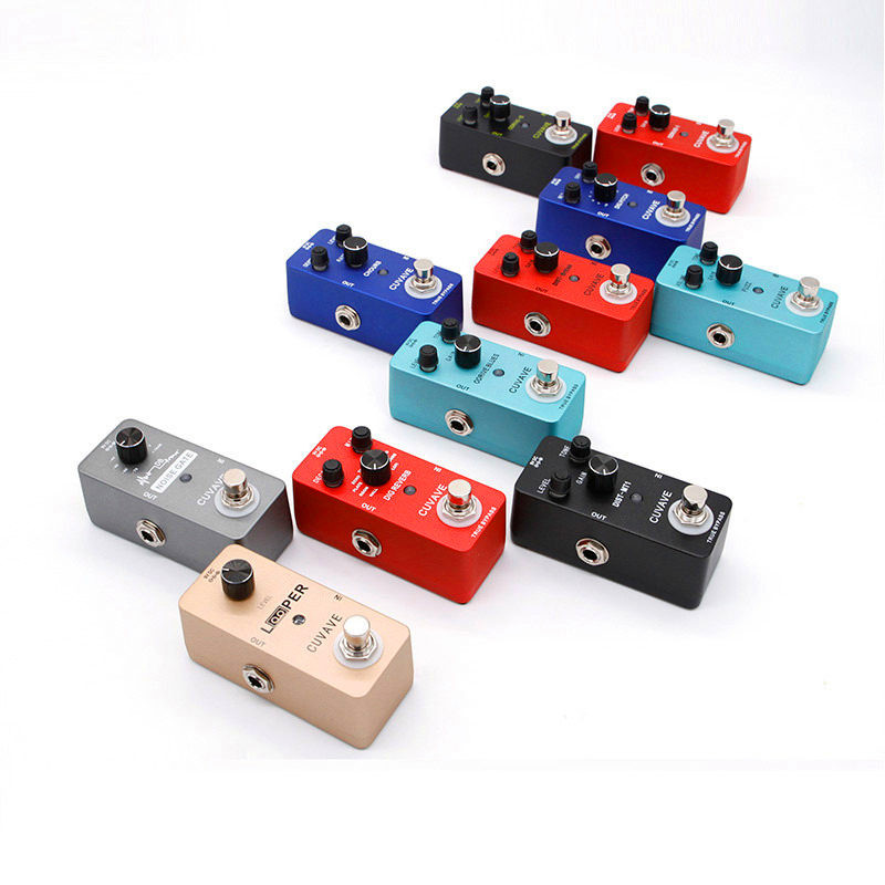 CUVAVE กีตาร์ Single Effect อุปกรณ์ Reverberation Delay Overload Distortion Chorus Looper บันทึกตําแ
