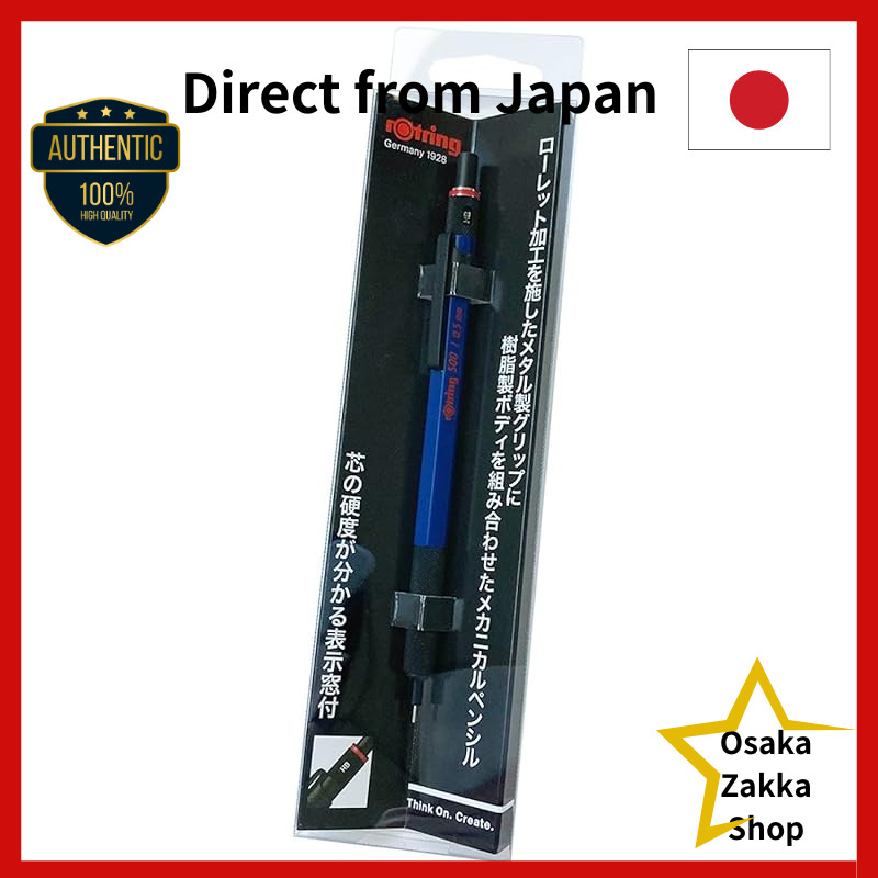 rotring Mechanical Pencil 500 Blue 2164105H 0.5mm Hang Cell rOtring Mechanical Pencil High-Quality W
