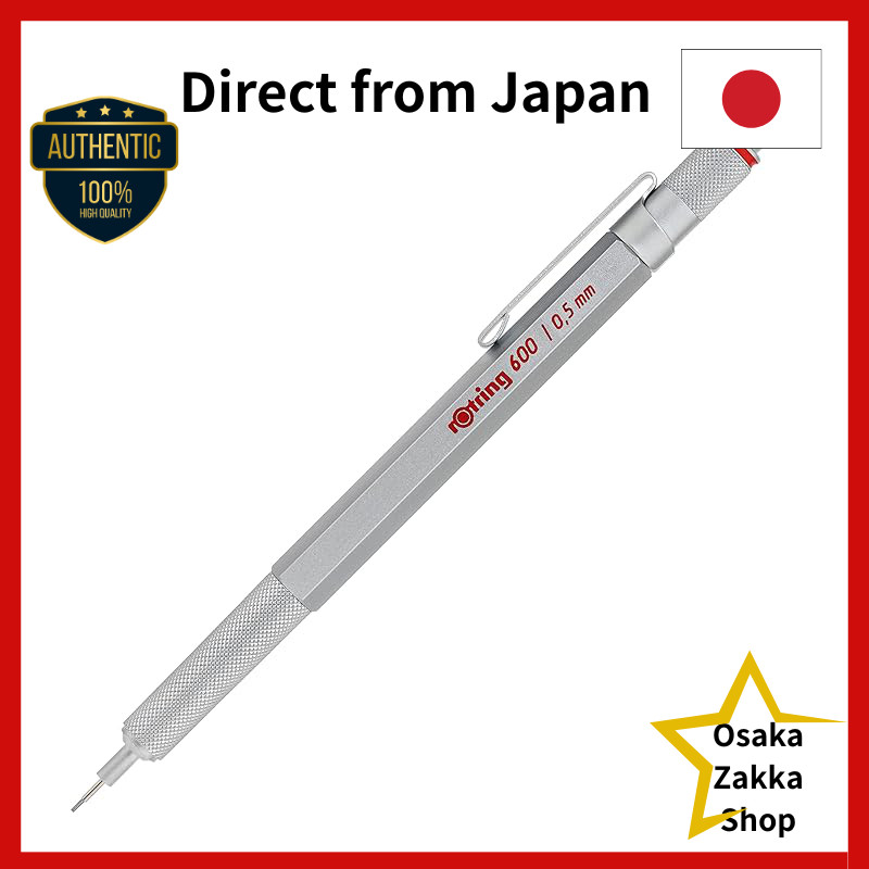 Rotring Mechanical Pencil Rotring 600 0.5mm Silver 1904-445 [Japan Official Product]