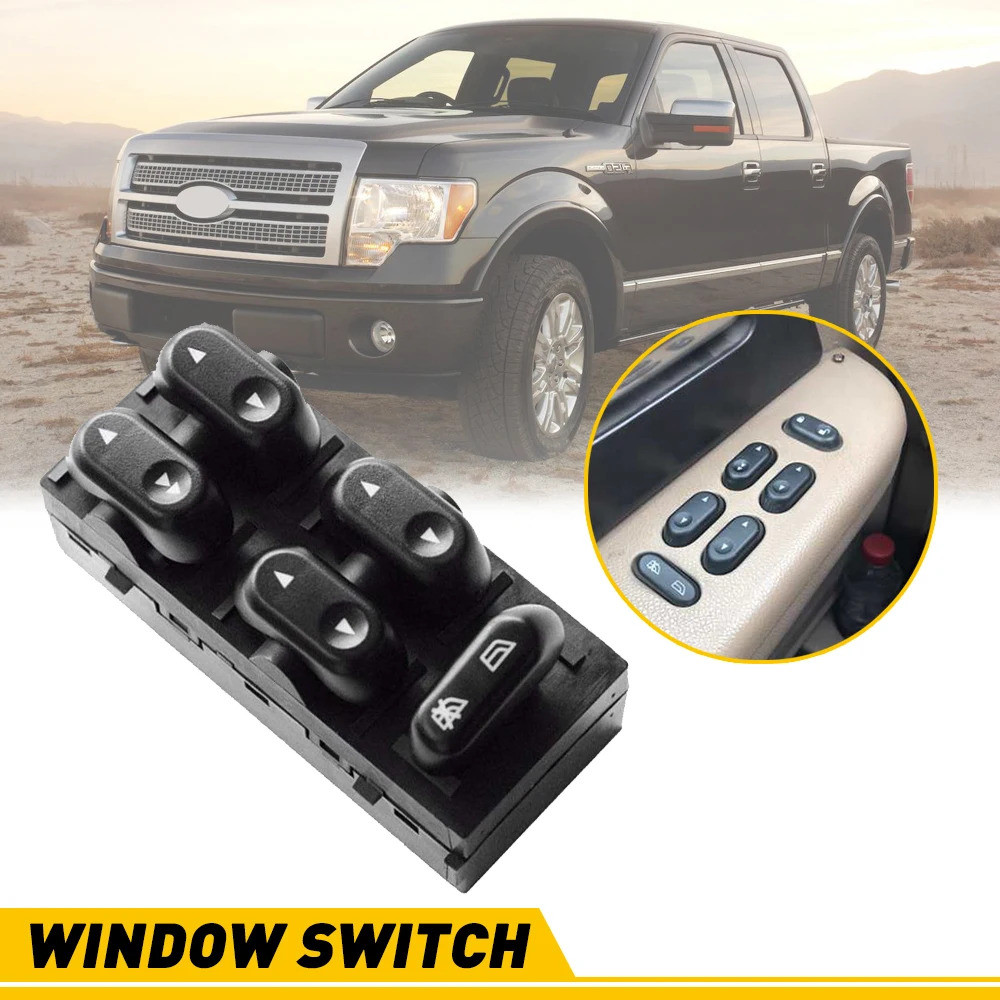 AUTO Power Master Control Power lifter สวิทช์หน้าต่างสําหรับ Ford F150 รถบรรทุก 4 ประตู 2004 2005 20