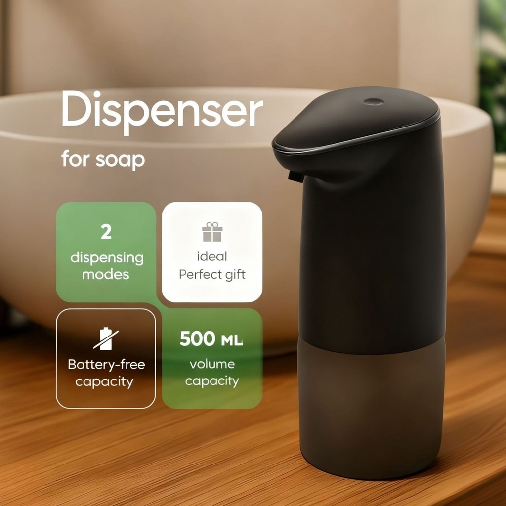 เครื่องจ่ายสบู่เหลวไฟฟ้าในครัวเรือน Induction Bubble Hand Sanitizer Machine bhapyth.ooi28.th