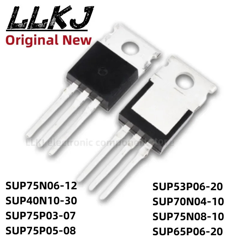 5pcs SUP75N06-12 SUP40N10-30 SUP75P03-07 SUP75P05-08 SUP53P06-20 SUP70N04-10 SUP75N08-10 SUP65P06-20