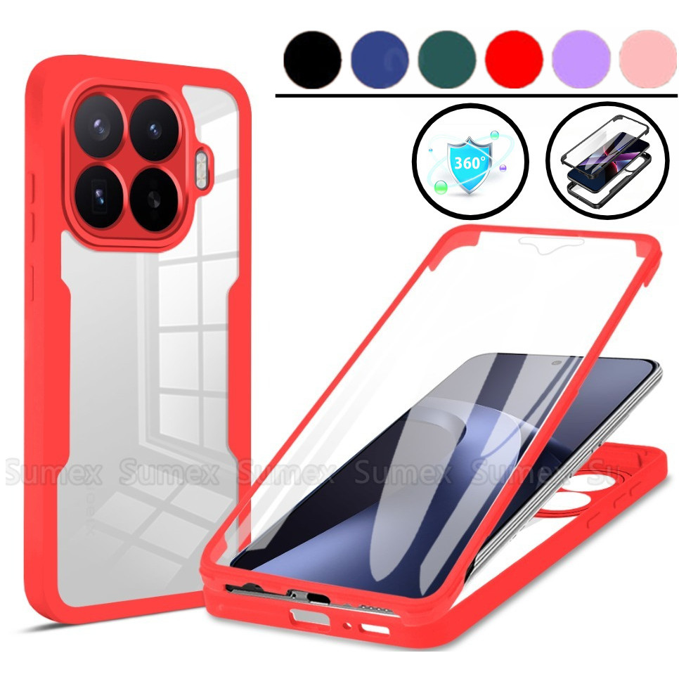 คู่กันกระแทกปลอกใสสําหรับ Xiaomi 17T Pro Xiaomi17T 5G เคสโทรศัพท์ 360 Full Body Soft TPU + Hard PC Clear ฝาหลัง Mi17T 15T 17 Max 15 Ultra Mi 17TPro 2026