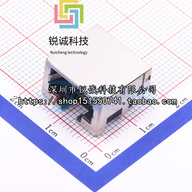 MJ88B1-B011-HLRV1-P Ethernet Connector (RJ45 RJ11) RJ45 Countersunk Board ไม่มีไฟ