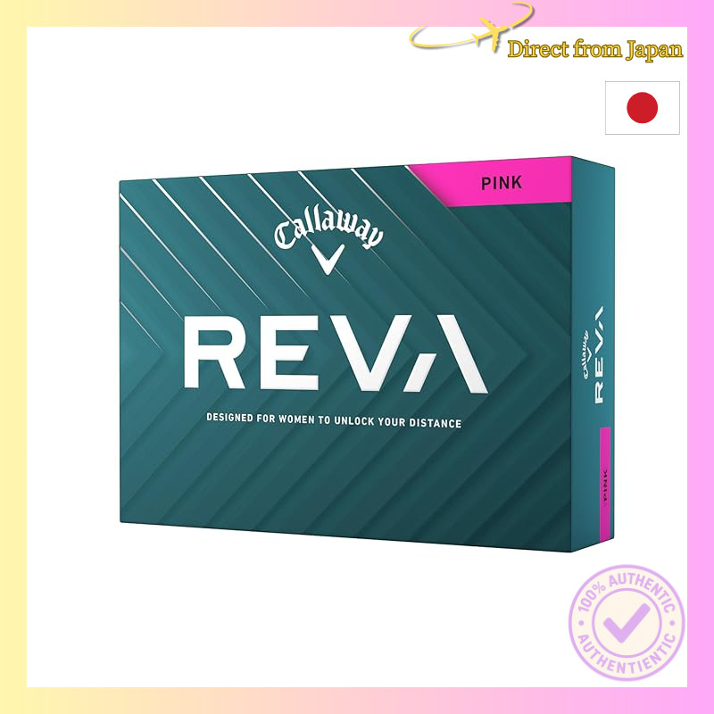 Callaway REVA Golf Balls - 1 Dozen (12 Pack) - 2-Piece Structure - Available in Pink and White