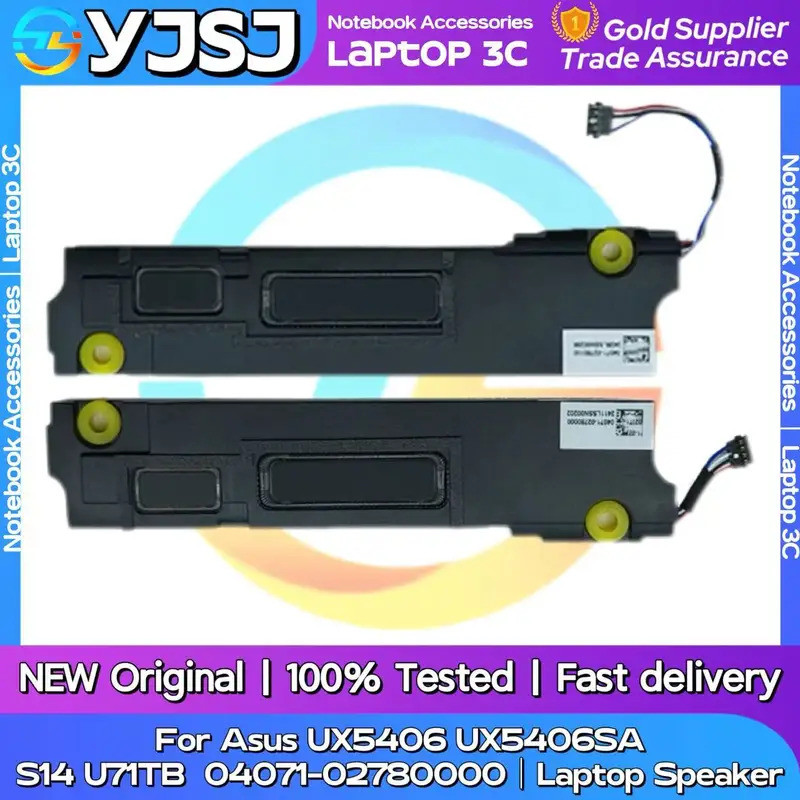 ใหม่เดิมแล็ปท็อปโน้ตบุ๊คลําโพงสําหรับ Asus UX5406 UX5406SA S14 U71TB 04071-02780000 แตรลําโพงซ้ายขวา