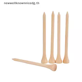 Newwellknownnicedg 100 ชิ้น/เซ็ต Tees กอล์ฟไม้ไผ่ Tee Golf Balls Holder 4 ขนาด Stronger กว่าไม้ Tees CCD