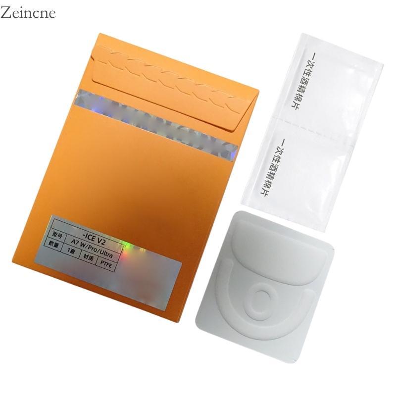 Zein Arcuate Edges PTFE ICE Mouse Skates Feet สําหรับ MCHOSE A7 หนา