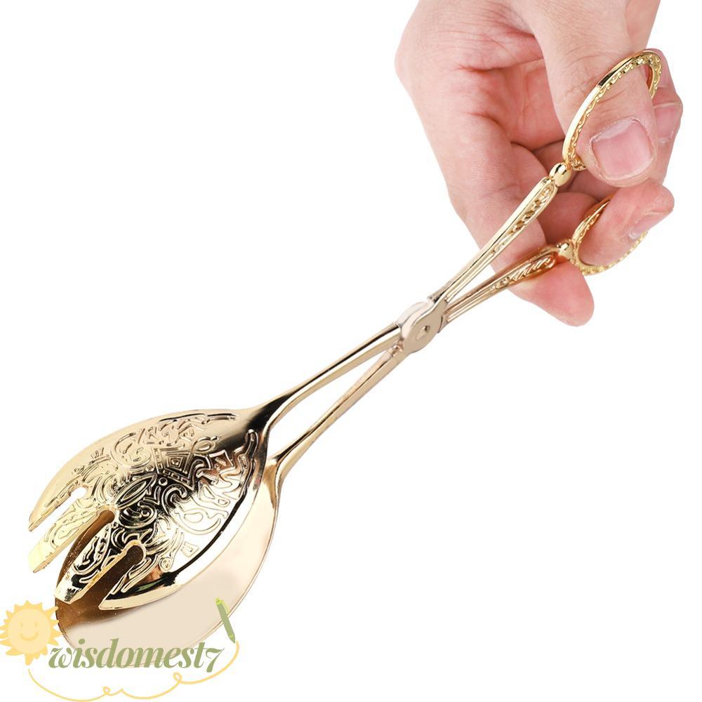 WISDOM Buffet Clamps, Gold Zinc Alloy แหนบขนมปัง, น้ําหนักเบาแหวนจับหมุนบานพับ Smooth Edges เสิร์ฟคล