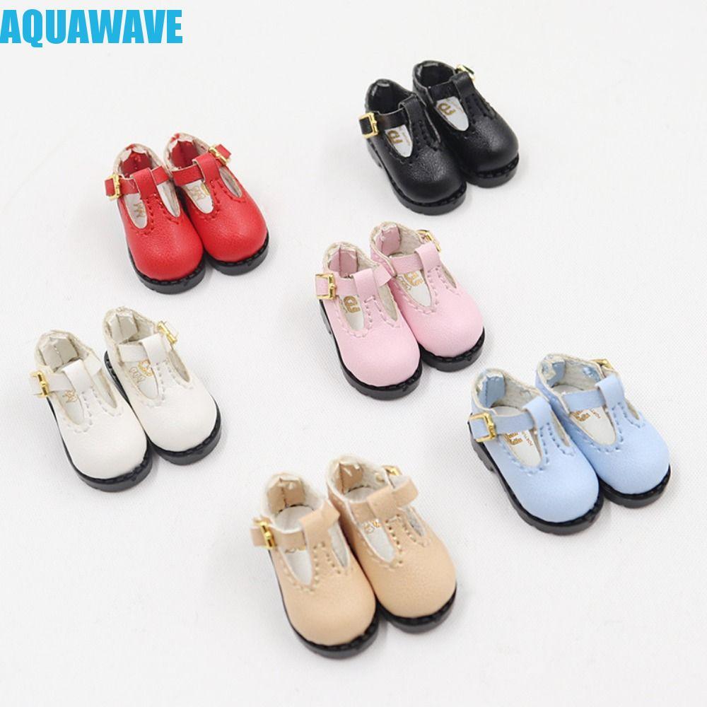AQUAWAVE OB22 OB24 รองเท้าตุ๊กตา 5 สี สําหรับแต่งตัวตุ๊กตา Blyth และเล่นบทบาทสมมติ รองเท้าหนัง Handm