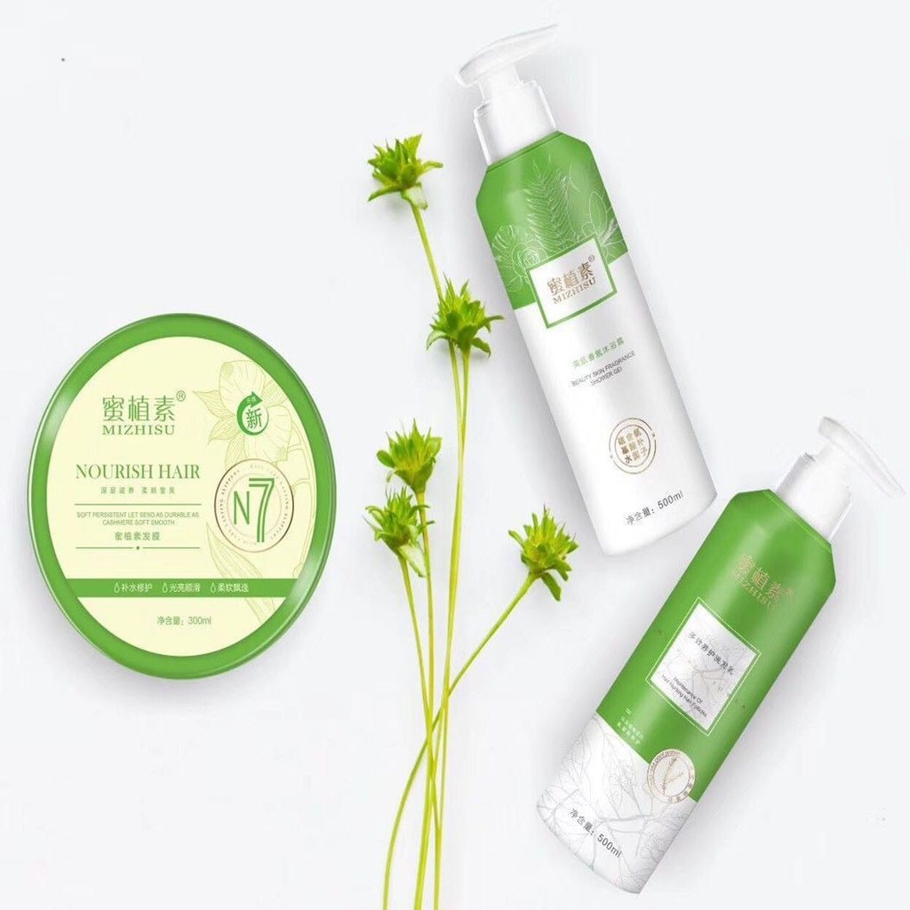 Honey Plant N7 แชมพู 500g Honey Plant N7 Hair Mask 300g Honey Plant N7 Body Wash 500g