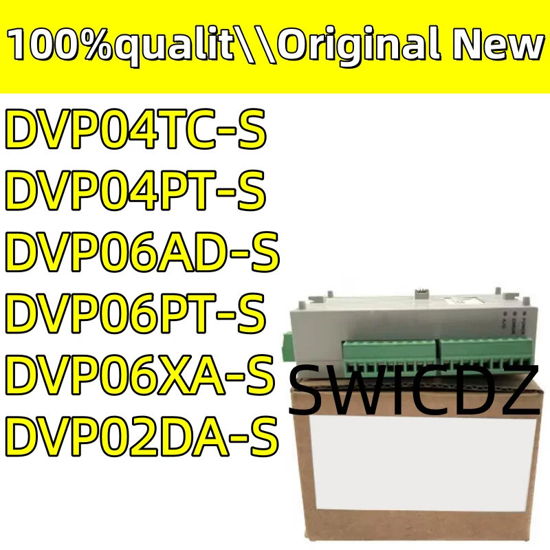 100% ใหม่ Original DVP02DA-S, DVP04TC-S, DVP04PT-S, DVP06AD-S, DVP06PT-S, DVP02DA S, DVP04 S, DVP04 