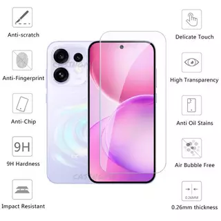 OPPO Reno16 5G 2026 กระจกนิรภัย Flim สําหรับ Oppo Reno16 Reno 16 F 16F Pro Plus + OppoReno16 5G 4G ฟิล์มด้านหน้าด้านหลังเลนส์กระจกกลับกล้องเลนส์ป้องกันหน้าจอ