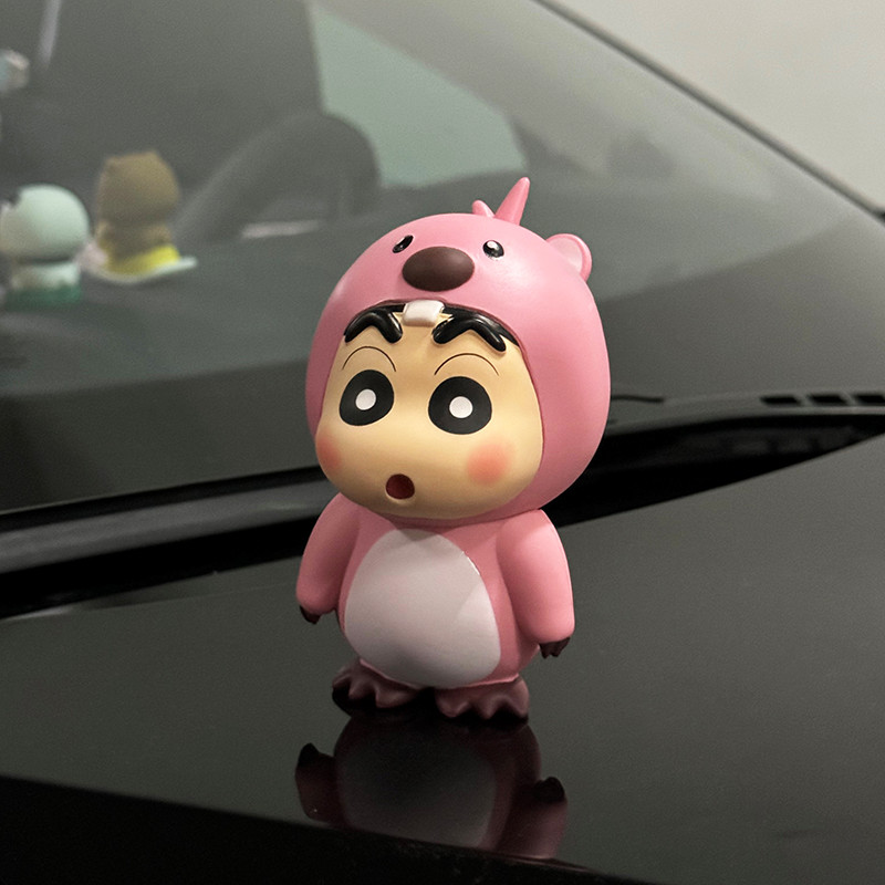 เลโก้ชินจัง ชินจังโมเดล Crayon Shin-Chan รูป loopy Ruby Beaver ตกแต่งรถน่ารักเดสก์ท็อปตกแต่งอินเทรนด
