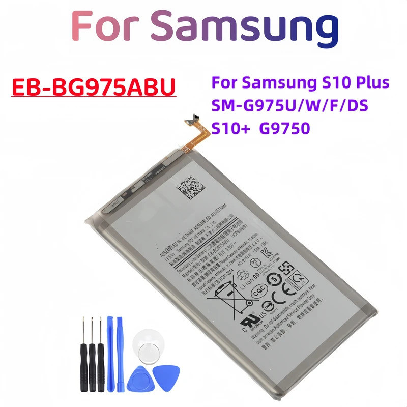ใหม่ EB-BG975ABU 4100mAh แบตเตอรี่สําหรับ Samsung Galaxy S10 Plus S10+ S10 Plus SM-G975F/DS SM-G975U
