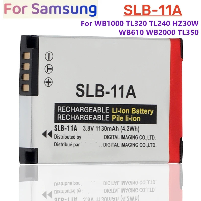 1-2 ชิ้น SLB-11A แบตเตอรี่กล้องสําหรับ Samsung TL500 WB600 WB610 WB650 WB660 WB700 WB1000 WB2000 WB5