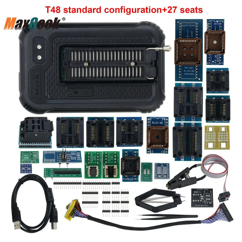 Maxgeek XGecu TL866 II T48 Universal Programmer USB Programmer USB2.0 HS 480MHz รุ่นมาตรฐานรองรับ 31