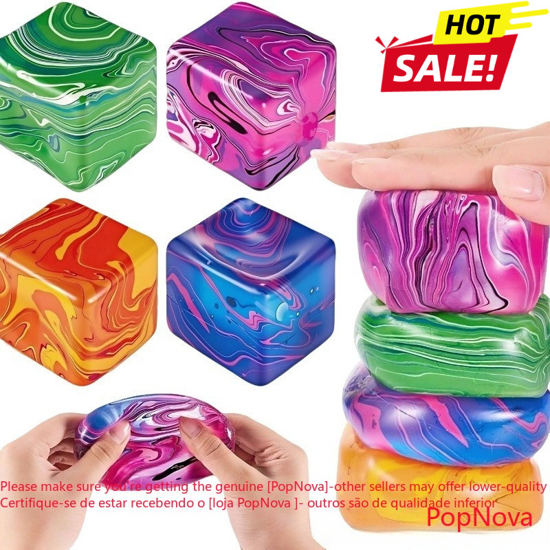 3.5 ซม.ขนาดเล็ก NeeDoh Nice Cube Squishy ช้า Rising ความเครียด Ball Fidget ของเล่นความเครียดบรรเทาความวิตกกังวล Sensory ของเล่นสําหรับเด็กและผู้ใหญ่