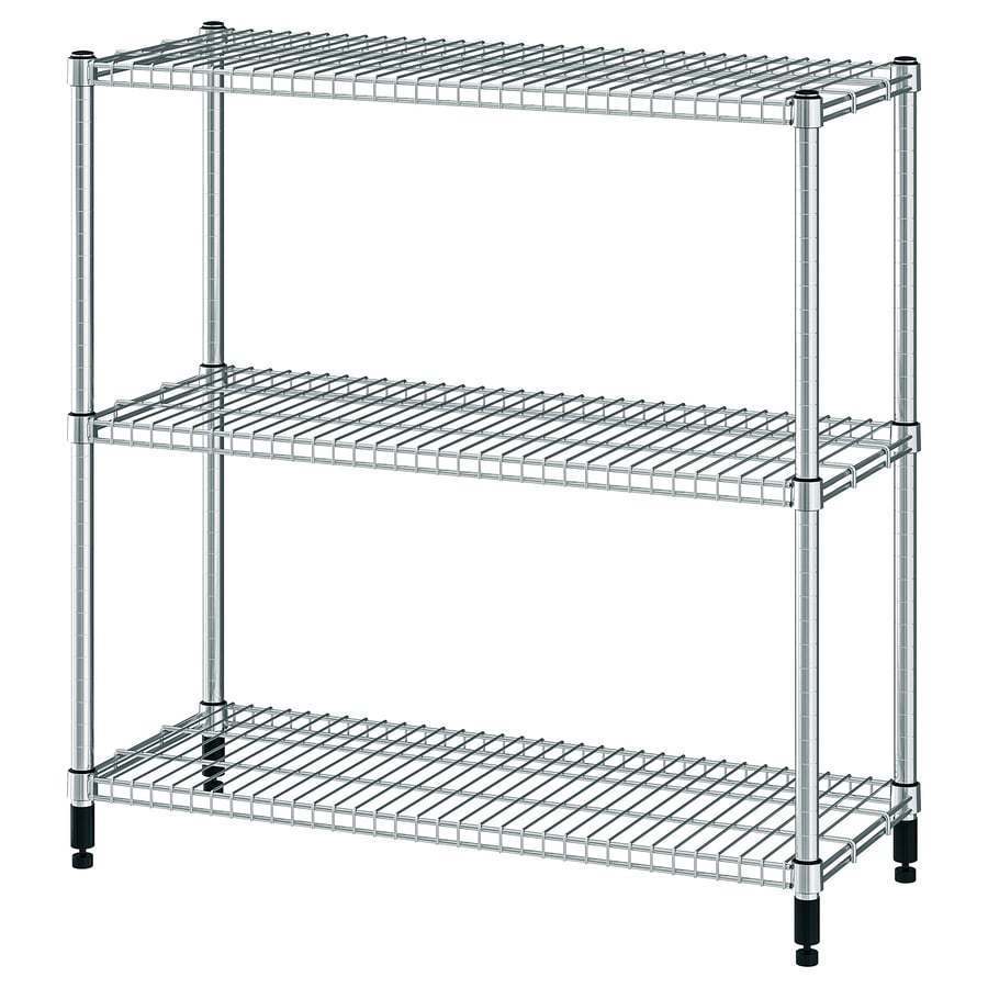 IKEA แท้ค่ะ OMAR อูมาร์ ชั้นวางของ, กัลวาไนซ์, 92x36x94 ซม., 60x25x40 ซม.