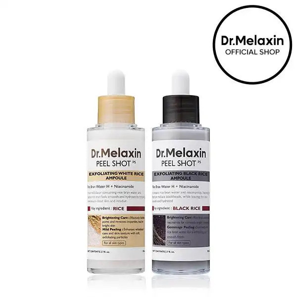 Best Hot [Dr.MelaxinOfficial]PeelShotGlowRiceComfortingAmpoule,SoftExfoliatingFace&BodyDeadcell,Head