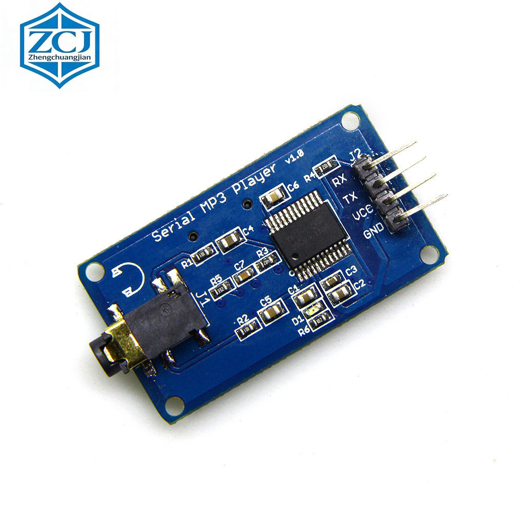YX5300 ใช้งานร่วมกับ YX6300 UART TTL Serial MP3 เครื่องเล่นเพลงโมดูล Micro SD