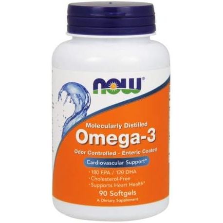 NOW Foods molec-Distilled Omega-3 90 sgels (Multi-Pack)