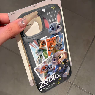 เคสโทรศัพท์สุนัขจิ้งจอกคู่การ์ตูนน่ารักสำหรับ iPhone 11, 17, 16, 13, 14, 12, 15 Pro Max 7Plus 14, 16, 15 Plus