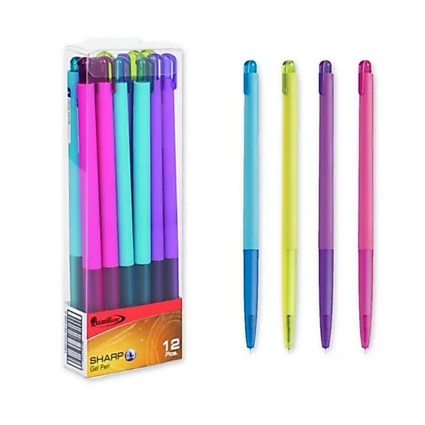 ปากกาเจลควอนตั้ม(Quantum)รุ่น Gel Pen Sharp 0.5 mm. บรรจุ 12 ด้าม/กล่อง