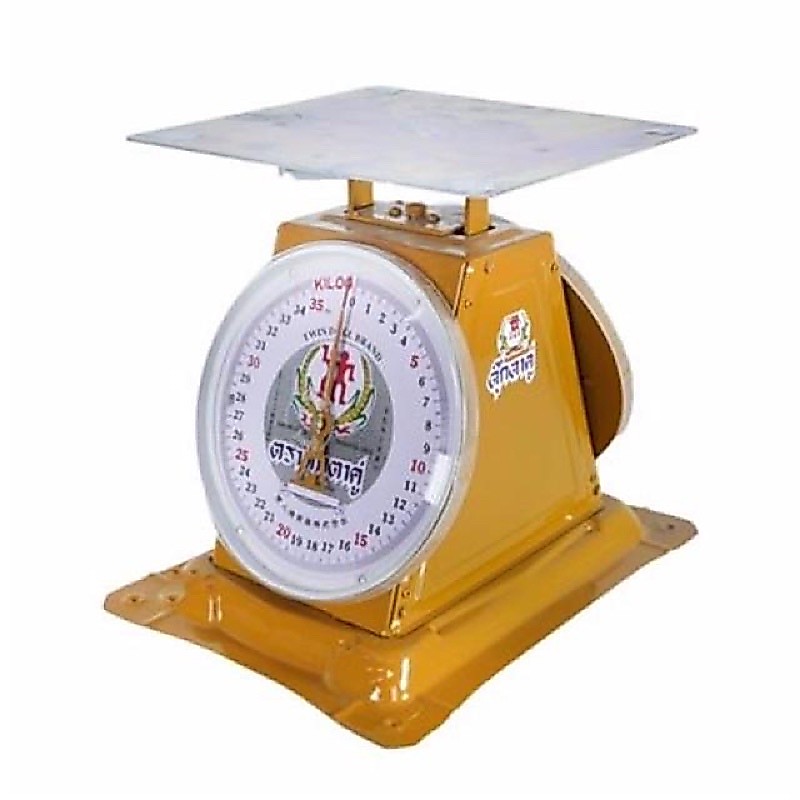 เครื่องชั่งตราตุ๊กตาคู่ ตาชั่ง 35kg, 60kg จานแบน  กิโล ตาชั่งสปริง เครื่องชั่ง
