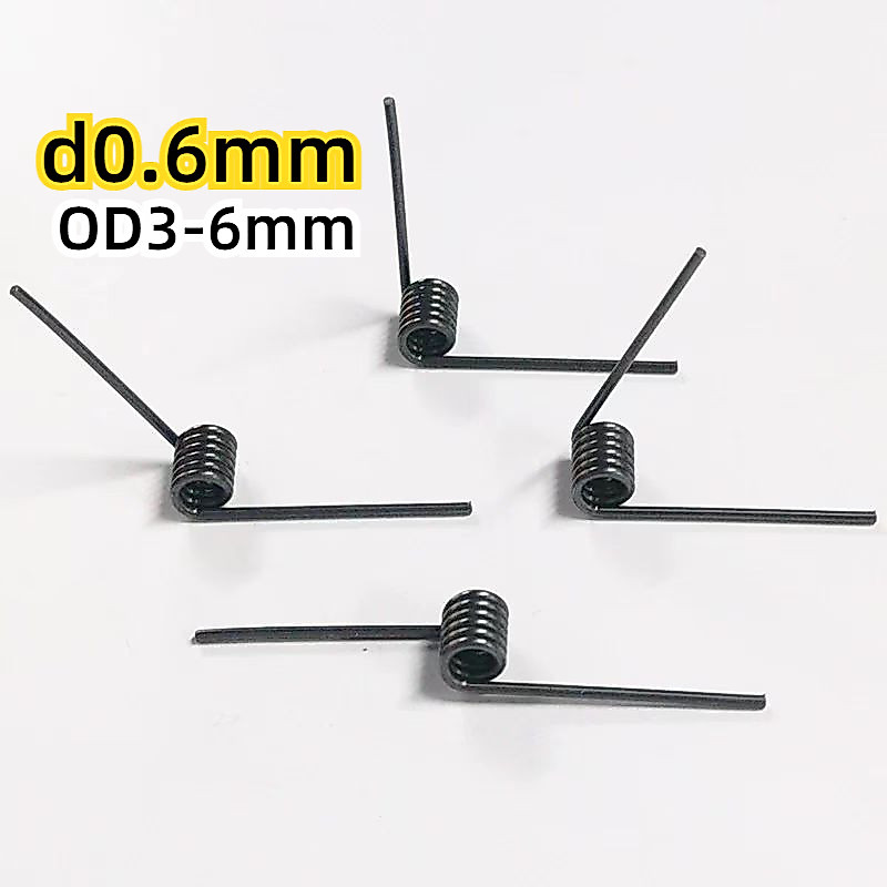 [NXY] D0.6mm OD3-4-5-6mm Spring Steel Torque Spring Hair Clip Spring V-Shaped Torque 65Mn Steel Spiral Angle 60 90 120 180