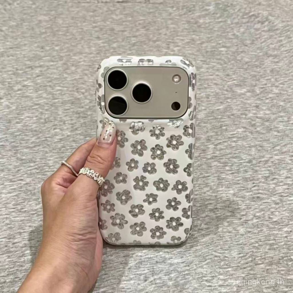 เคสโทรศัพท์โทรศัพท์ เหมาะสําหรับ ไอโฟน สไตล์เกาหลีเต็มหน้าจอดอกไม้สีเงิน ไอโฟน17โร/16/15/14เคสโทรศัพท์13ไม่ซ้ํา12พรีเมี่ยม11น่ารักเอ็กซ์อาร์/xsเคสป้องกัน NCAK