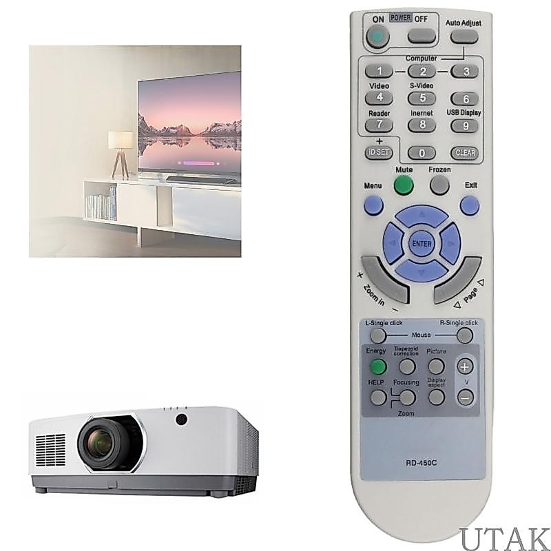 การใช้รีโมทคอนโทรลสําหรับ NEC โปรเจคเตอร์ Rd-450c Rd-448e Np-v260+ v230+ โปรเจคเตอร์รีโมทคอนโทรลสวมใส่-resisting Contro