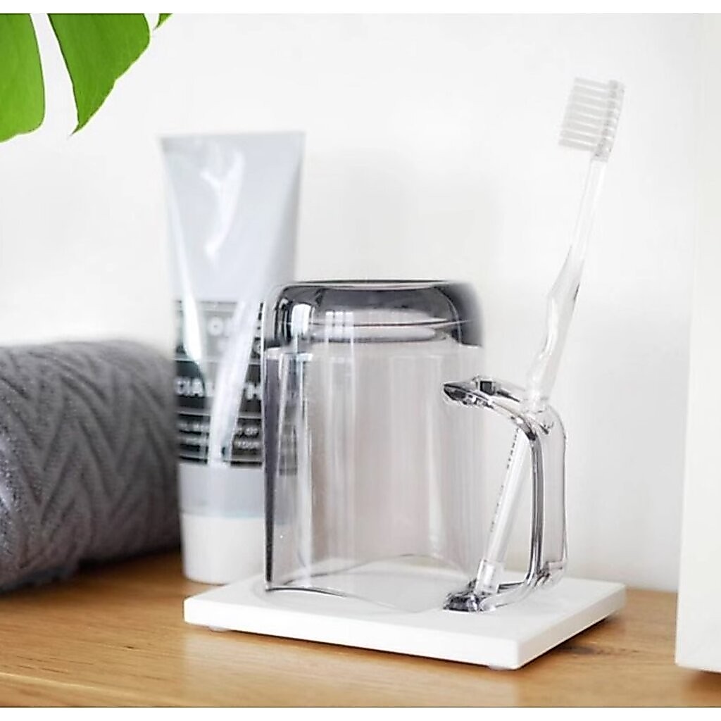 Omocha | (Like it Japan) Stand Mug เเก้วเเปรงฟัน แก้วน้ำพร้อมที่เก็บแปรง