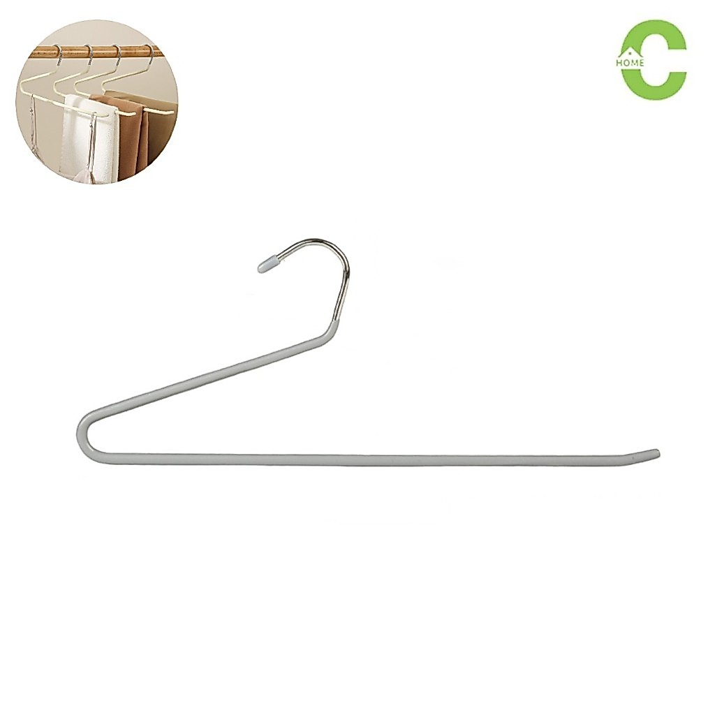 HOMEC ไม้แขวนกางเกงรูปทรงห่าน ที่แขวนผ้า hanger แข็งแรง จัดเก็บสะดวก แบบ 5ชิ้น และ10ชิ้น