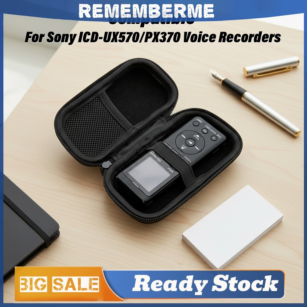 EVA ซิปกระเป๋าถือสําหรับ Sony ICD-PX470/PX370/TX650/UX570